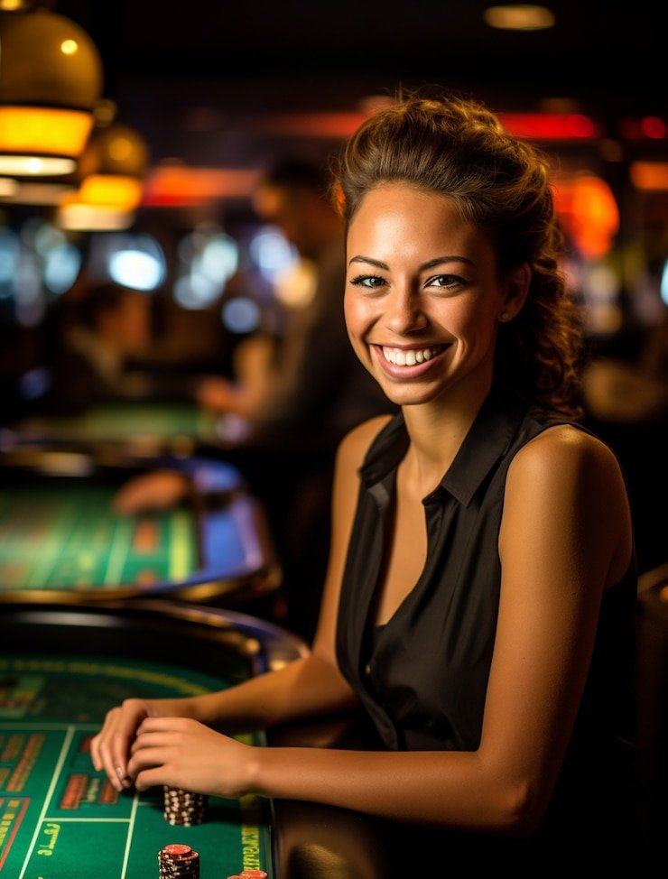 situs dultogel Gaple live studio with players at tables
